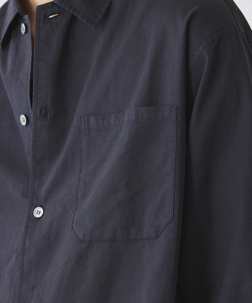 JOURNAL STANDARD relume(ジャーナルスタンダード レリューム)の「JAMES FABRIC コットンリネン ガーメントダイ シャツ(シャツ/ブラウス・メンズ・ブラック/ホワイト/グリーン/ベージュ/ネイビー・MEDIUM/LARGE)」の17枚目の写真