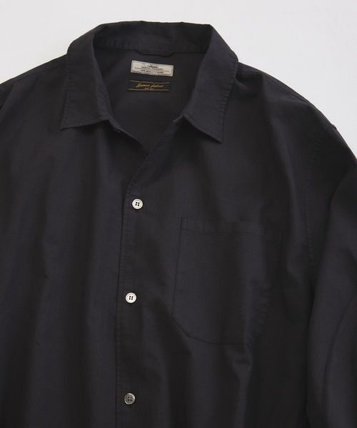 JOURNAL STANDARD relume(ジャーナルスタンダード レリューム)の「JAMES FABRIC コットンリネン ガーメントダイ シャツ(シャツ/ブラウス・メンズ・ブラック/ホワイト/グリーン/ベージュ/ネイビー・MEDIUM/LARGE)」の8枚目の写真