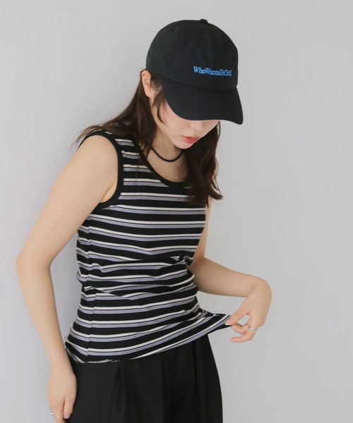 cheriella(シェリエラ)の「【cheriella】ベーシックロゴキャップ BASIC LOGO CAP(キャップ・レディース・ネイビー/ベージュ/ブラック・FREE)」の6枚目の写真