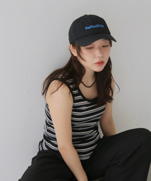 cheriella(シェリエラ)の「【cheriella】ベーシックロゴキャップ BASIC LOGO CAP(キャップ・レディース・ネイビー/ベージュ/ブラック・FREE)」の9枚目の写真