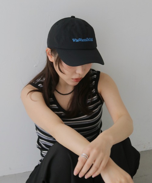 cheriella(シェリエラ)の「【cheriella】ベーシックロゴキャップ BASIC LOGO CAP(キャップ・レディース・ネイビー/ベージュ/ブラック・FREE)」の14枚目の写真