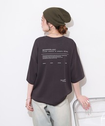 ソフトタッチ ストレッチ 半袖 ロゴ Tシャツ