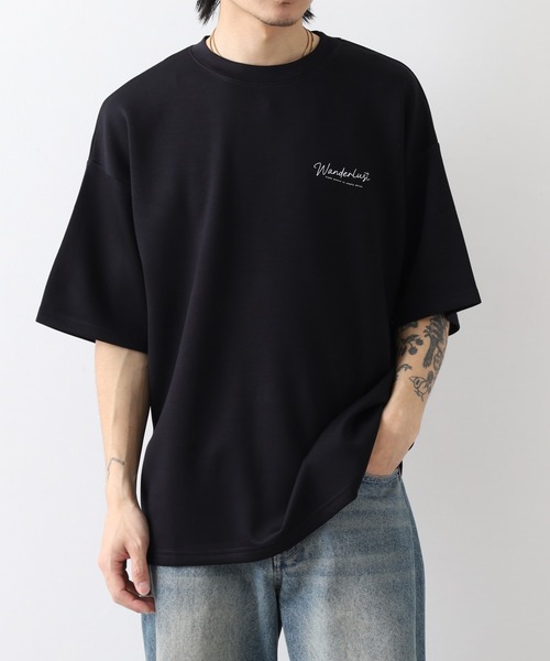 FUNALIVE(ファンアライブ)の「ソフトタッチ ストレッチ 半袖 ロゴ Tシャツ(Tシャツ/カットソー・メンズ・スミクロ/ブラック系/ホワイト/チャコールグレー/ブラック/ホワイト系・LL/L/M)」の5枚目の写真