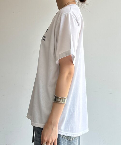 DouDou(ドゥドゥ)の「【WEB限定】ハート×ロゴ刺繍TEE(Tシャツ/カットソー・レディース・ブラック/オフホワイト/ブラウン・FREE)」の14枚目の写真