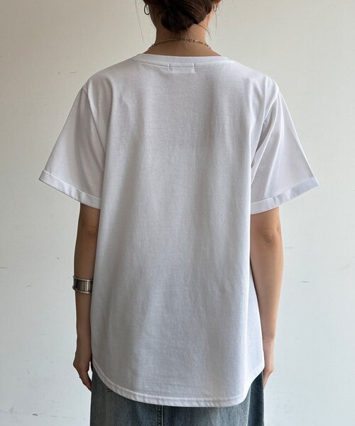 DouDou(ドゥドゥ)の「【WEB限定】ハート×ロゴ刺繍TEE(Tシャツ/カットソー・レディース・ブラック/オフホワイト/ブラウン・FREE)」の15枚目の写真