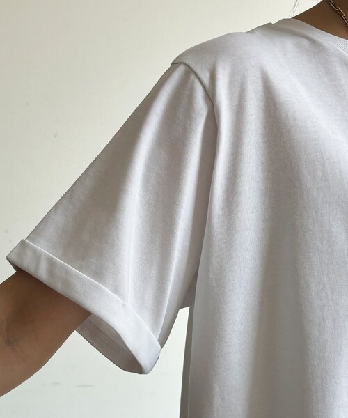 DouDou(ドゥドゥ)の「【WEB限定】ハート×ロゴ刺繍TEE(Tシャツ/カットソー・レディース・ブラック/オフホワイト/ブラウン・FREE)」の18枚目の写真