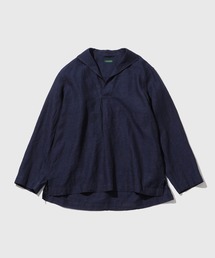 YLEVE / COTTON LINEN KNIT SKIPPER POLO（ニット/セーター）｜YLEVE