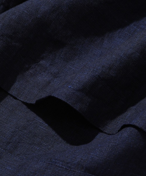 WILD LIFE TAILOR Adam et Rope'(ワイルドテーラーアダムエロペ )の「LINEN SKIPPER SHIRT(その他トップス・メンズ・ベージュ/ネイビー・L/M)」の9枚目の写真