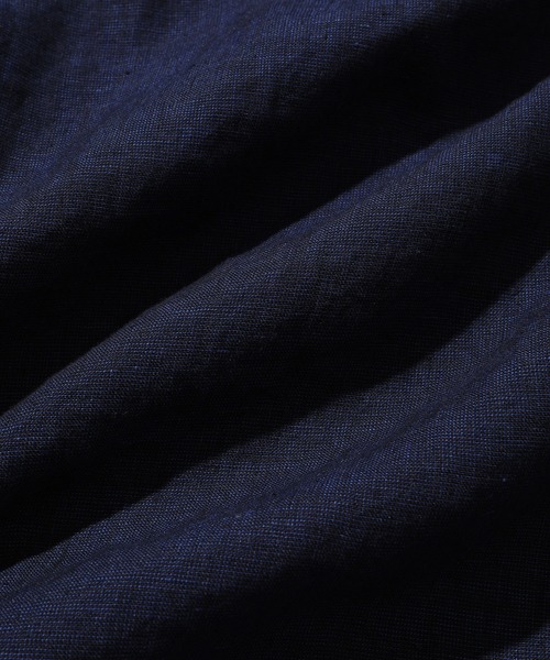 WILD LIFE TAILOR Adam et Rope'(ワイルドテーラーアダムエロペ )の「LINEN SKIPPER SHIRT(その他トップス・メンズ・ベージュ/ネイビー・L/M)」の10枚目の写真
