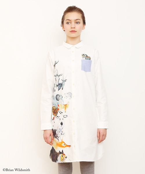 Graniph デザイン ティーシャツ ストア グラニフ の ブライアンワイルドスミスシャツワンピースd うさぎとかめ ワンピース Wear