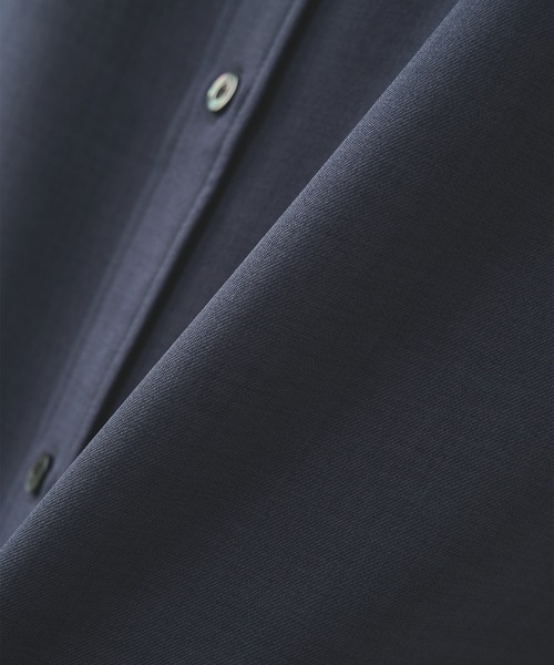 UJOH（ウジョー）の「【UJOH HOMME】Full Open Half Sleeve Shirt（シャツ/ブラウス・メンズ・クリーム/ネイビー・5/4）」の16枚目の写真