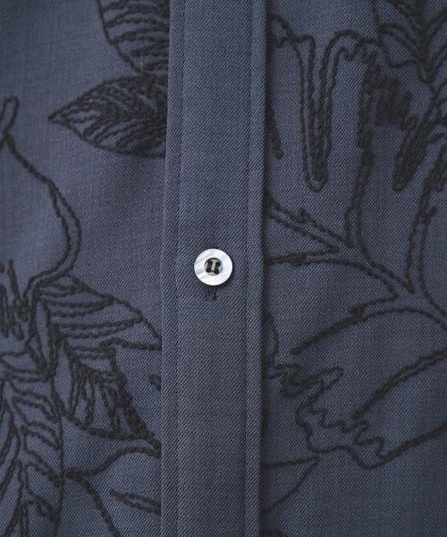 UJOH（ウジョー）の「【UJOH HOMME】Full Open Half Sleeve Shirt（シャツ/ブラウス・メンズ・クリーム/ネイビー・5/4）」の19枚目の写真