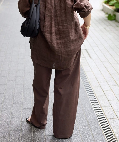 JOURNAL STANDARD(ジャーナルスタンダード)の「《追加4》【撥水/接触冷感/洗える/UVカット】リネンナイロンストレッチワイドパンツ(その他パンツ・レディース・グレー/ブラウン系その他/ブラック/ベージュ・40/34/38/36)」の19枚目の写真