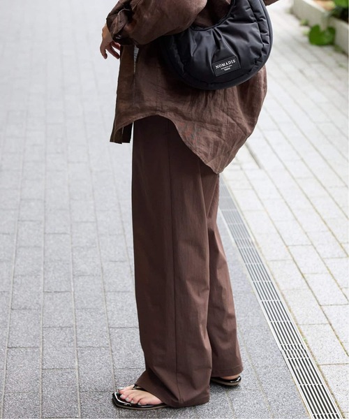 JOURNAL STANDARD(ジャーナルスタンダード)の「《追加4》【撥水/接触冷感/洗える/UVカット】リネンナイロンストレッチワイドパンツ(その他パンツ・レディース・グレー/ブラウン系その他/ブラック/ベージュ・40/34/38/36)」の20枚目の写真