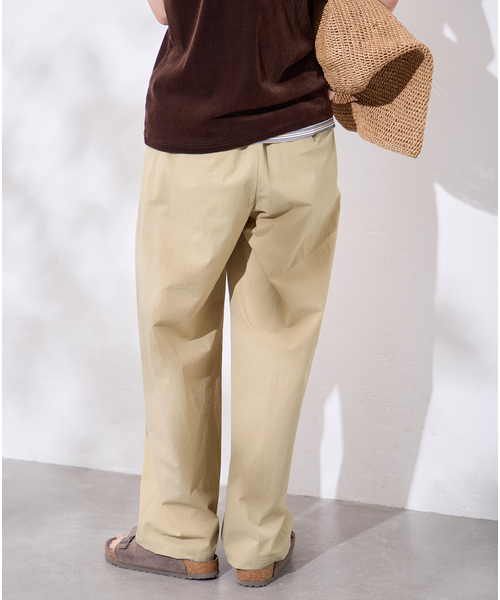 JOURNAL STANDARD（ジャーナルスタンダード）の「《追加4》【撥水/接触冷感/洗える/UVカット】リネンナイロンストレッチワイドパンツ（その他パンツ・レディース・グレー/ブラウン系その他/ブラック/ベージュ・40/34/38/36）」の7枚目の写真