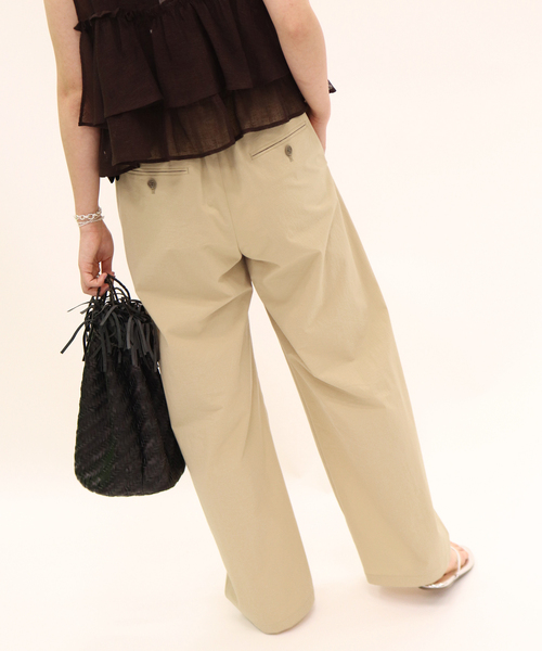 JOURNAL STANDARD（ジャーナルスタンダード）の「《追加4》【撥水/接触冷感/洗える/UVカット】リネンナイロンストレッチワイドパンツ（その他パンツ・レディース・グレー/ブラウン系その他/ブラック/ベージュ・40/34/38/36）」の12枚目の写真