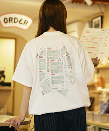 EENY × FREAK'S STORE マルチファンクション バックプリント スピンドルTシャツ
