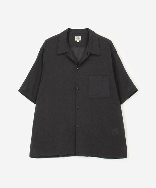 GOLD（ゴールド）の「gold | オックスフォード 半袖オープンカラーシャツ MEN（シャツ/ブラウス・メンズ・ブラック・M/L）」の2枚目の写真