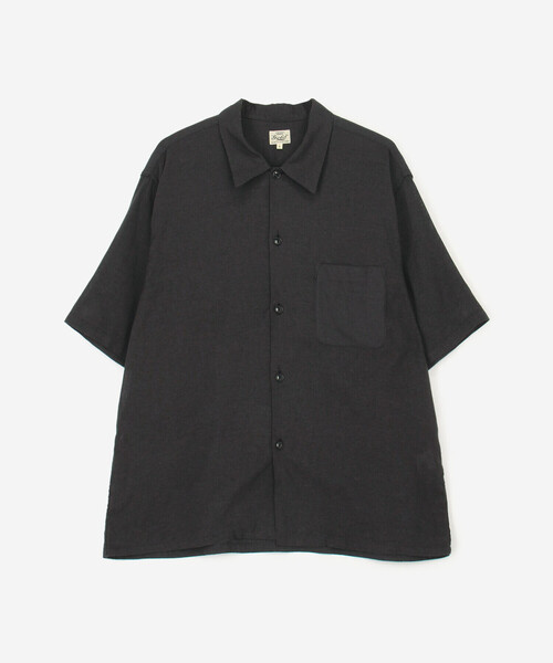 GOLD（ゴールド）の「gold | オックスフォード 半袖オープンカラーシャツ MEN（シャツ/ブラウス・メンズ・ブラック・M/L）」の3枚目の写真