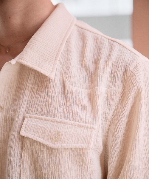 Adoon plain(アドーンプレーン)の「CREPE WESTERN DESIGN SHIRT / 楊柳ウエスタンデザインシャツ(シャツ/ブラウス・メンズ・アイボリー/ライトブルー/ボルドー・MEDIUM/LARGE)」の13枚目の写真