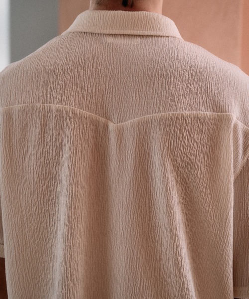 Adoon plain(アドーンプレーン)の「CREPE WESTERN DESIGN SHIRT / 楊柳ウエスタンデザインシャツ(シャツ/ブラウス・メンズ・アイボリー/ライトブルー/ボルドー・MEDIUM/LARGE)」の15枚目の写真
