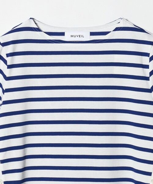 MUVEIL（ミュベール）の「【別注】＜MUVEIL＞６分袖 レース ボーダー カットソー ‐united LOVE project 2026（Tシャツ/カットソー・レディース・ホワイト・38）」の10枚目の写真