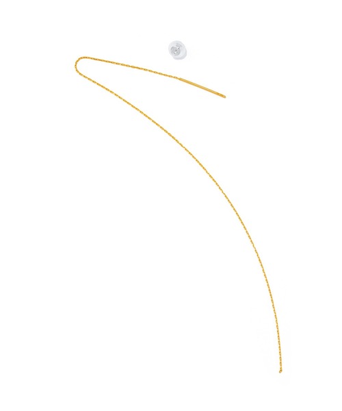 les bonbon(ルボンボン)の「【les bon bon】fil pierce single M/フィル ピアス M BOB937(ピアス(片耳用)・レディース・ゴールド・M)」の3枚目の写真