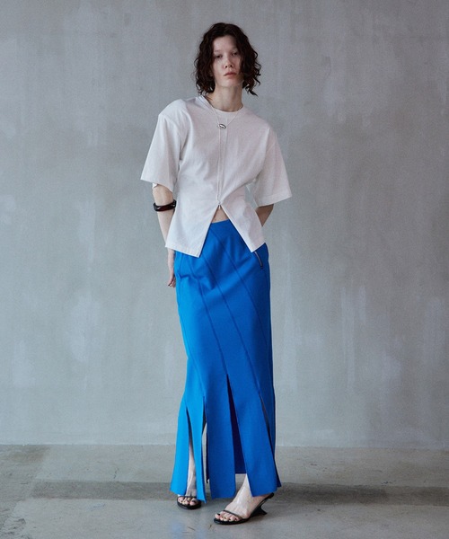 MAISON SPECIAL(メゾンスペシャル)の「Big Fringe Skirt/ビックフリンジスカート(スカート・レディース・ブラウン/ブラック/ブルー・36/38)」の15枚目の写真