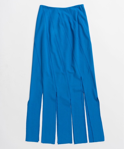 MAISON SPECIAL(メゾンスペシャル)の「Big Fringe Skirt/ビックフリンジスカート(スカート・レディース・ブラウン/ブラック/ブルー・36/38)」の12枚目の写真