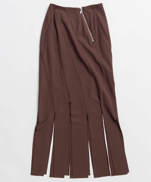MAISON SPECIAL(メゾンスペシャル)の「Big Fringe Skirt/ビックフリンジスカート(スカート・レディース・ブラウン/ブラック/ブルー・36/38)」の13枚目の写真