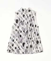 LANVIN collection（ランバン コレクション）の「ドット柄ノースリーブブラウス（シャツ/ブラウス）」