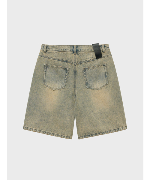 NOIRER（ノイア）の「キャットウォッシングワイドバミューダデニムパンツ（ダスティグレー）（その他パンツ・メンズ・その他・48/50/52）」の3枚目の写真