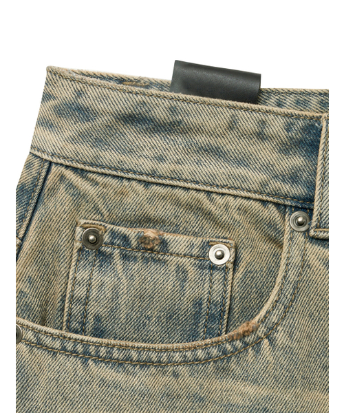 NOIRER（ノイア）の「キャットウォッシングワイドバミューダデニムパンツ（ダスティグレー）（その他パンツ・メンズ・その他・48/50/52）」の5枚目の写真