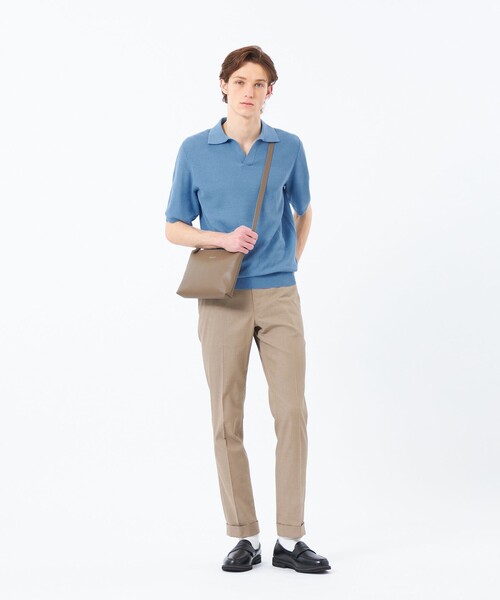 MACKINTOSH PHILOSOPHY(マッキントッシュ フィロソフィー)の「スキッパーポロ フラッフィーニット(ポロシャツ・メンズ・ブルー系その他3/ピンク系その他2/ブラウン/ネイビー・38/40)」の6枚目の写真