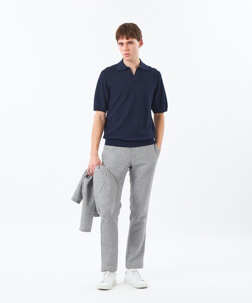 MACKINTOSH PHILOSOPHY(マッキントッシュ フィロソフィー)の「スキッパーポロ フラッフィーニット(ポロシャツ・メンズ・ブルー系その他3/ピンク系その他2/ブラウン/ネイビー・38/40)」の7枚目の写真