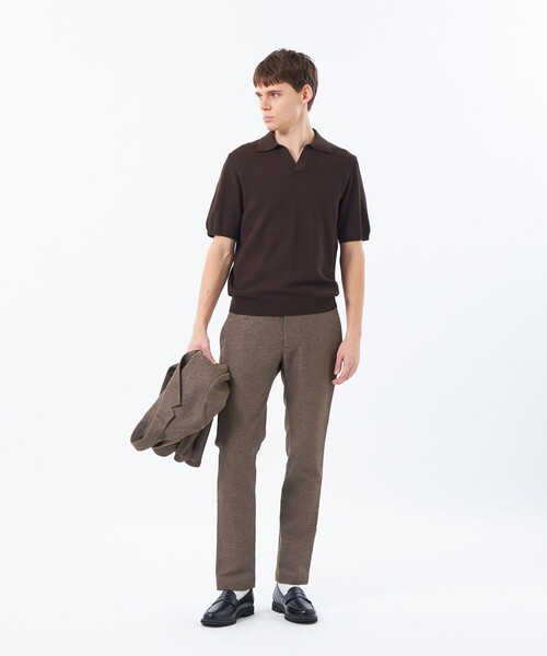 MACKINTOSH PHILOSOPHY(マッキントッシュ フィロソフィー)の「スキッパーポロ フラッフィーニット(ポロシャツ・メンズ・ブルー系その他3/ピンク系その他2/ブラウン/ネイビー・38/40)」の8枚目の写真