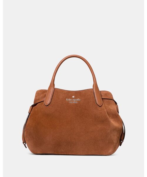 kate spade new york(ケイトスペード ニューヨーク)の「ダンプリング スエード スモール サッチェル バッグ(ショルダーバッグ・レディース・ブラウン・ONESIZE)」の3枚目の写真