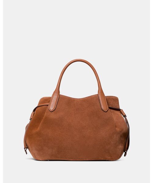 kate spade new york(ケイトスペード ニューヨーク)の「ダンプリング スエード スモール サッチェル バッグ(ショルダーバッグ・レディース・ブラウン・ONESIZE)」の2枚目の写真