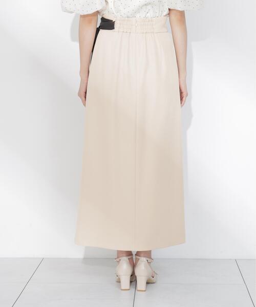 PROPORTION BODY DRESSING（プロポーションボディドレッシング）の「サイドリボンナロースカート / 1216220602（スカート・レディース・ベージュ/ダークグレー・MEDIUM/P/S/SMALL）」の12枚目の写真