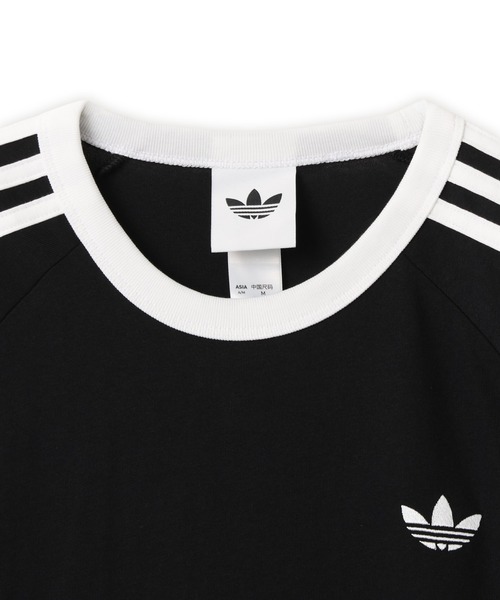 adidas(アディダス)の「adidas 3-STRIPES TEE / アディダス 3ストライプス Tシャツ(Tシャツ/カットソー・メンズ・ブラック・XL/L/M/S/XXL)」の3枚目の写真