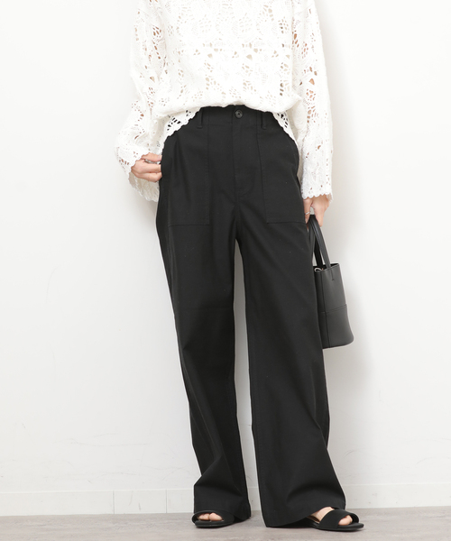 JOURNAL STANDARD relume(ジャーナルスタンダード レリューム)の「《一部WEB限定追加5》ワイドベイカーパンツ(カーゴパンツ・レディース・ネイビー/ベージュ/ブラック/カーキ/ブラウン・38/36/34/40)」の14枚目の写真
