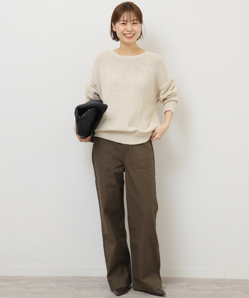 JOURNAL STANDARD relume(ジャーナルスタンダード レリューム)の「《一部WEB限定追加5》ワイドベイカーパンツ(カーゴパンツ・レディース・ネイビー/ベージュ/ブラック/カーキ/ブラウン・38/36/34/40)」の18枚目の写真