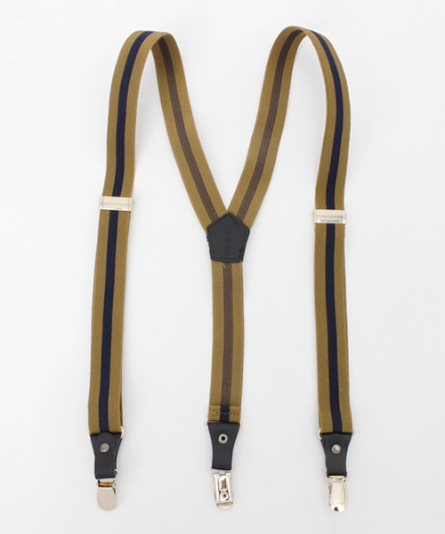 earth music&ecology（アースミュージックアンドエコロジー）の「【2016Spring】テープカラーサスペンダー（サスペンダー・レディース・ネイビー/キャメル・FREE）」の2枚目の写真