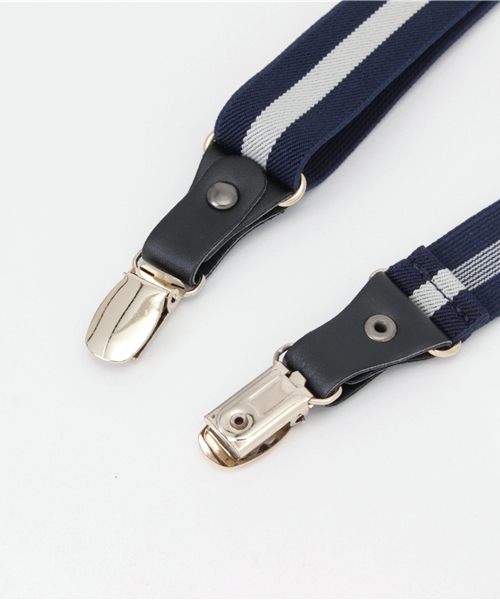 earth music&ecology（アースミュージックアンドエコロジー）の「【2016Spring】テープカラーサスペンダー（サスペンダー・レディース・ネイビー/キャメル・FREE）」の3枚目の写真