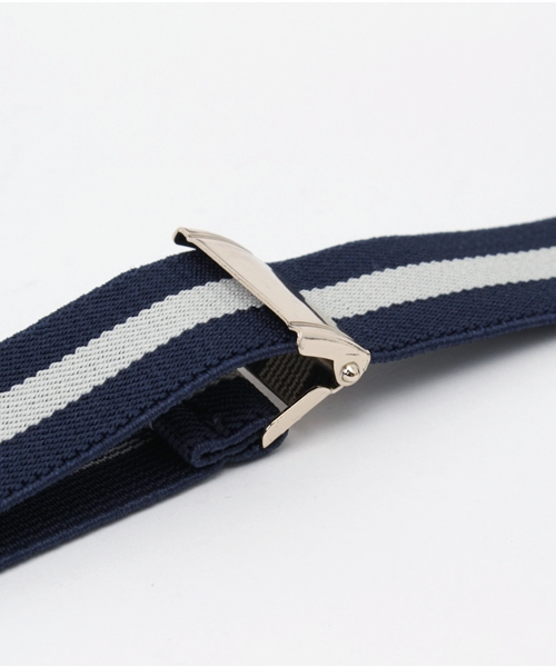 earth music&ecology（アースミュージックアンドエコロジー）の「【2016Spring】テープカラーサスペンダー（サスペンダー・レディース・ネイビー/キャメル・FREE）」の4枚目の写真