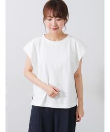 シルケット+ピグメント加工フレンチスリーブTシャツ