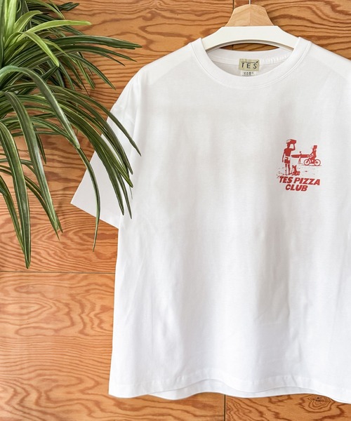The Endless Summer(エンドレスサマー)の「WEB/FLAG LTD PIZZA CLUB TEE(Tシャツ/カットソー・メンズ・サンドベージュ/ホワイト・LARGE/MEDIUM/X-LARGE)」の4枚目の写真