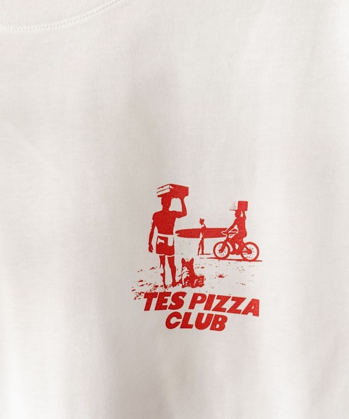 The Endless Summer(エンドレスサマー)の「WEB/FLAG LTD PIZZA CLUB TEE(Tシャツ/カットソー・メンズ・サンドベージュ/ホワイト・LARGE/MEDIUM/X-LARGE)」の5枚目の写真
