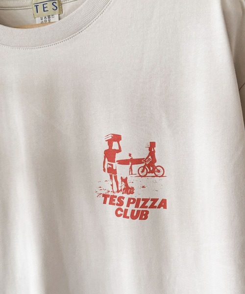 The Endless Summer(エンドレスサマー)の「WEB/FLAG LTD PIZZA CLUB TEE(Tシャツ/カットソー・メンズ・サンドベージュ/ホワイト・LARGE/MEDIUM/X-LARGE)」の10枚目の写真