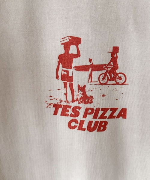 The Endless Summer(エンドレスサマー)の「WEB/FLAG LTD PIZZA CLUB TEE(Tシャツ/カットソー・メンズ・サンドベージュ/ホワイト・LARGE/MEDIUM/X-LARGE)」の11枚目の写真